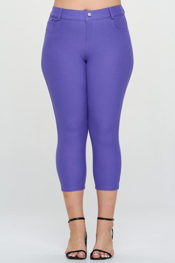 Capri- Stretch Pull-On Jeggings 👖 Curvy