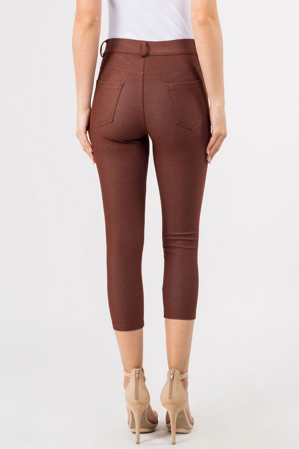 Capri- Classic Solid Skinny Jeggings