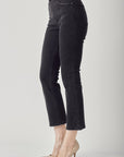 HR Straight Crossover Zipper Jeans