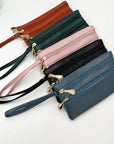 Vegan Leather Wristlet Clutch