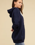 Oversized Hoodie Longline Sweatshirt