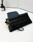 Vegan Leather Wristlet Clutch