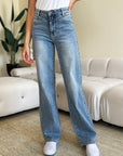 Judy Blue Full Size High Waist Wide Leg Jeans