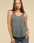 V Neck Sleeveless Cami Top