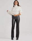 Faux Leather Bootcut Pants