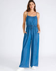 Wide Leg Denim jumpsuit