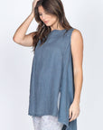 Linen Tunic in Denim