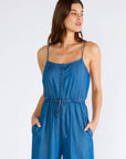 Wide Leg Denim jumpsuit