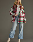 Red, Green & White Plaid Jacket