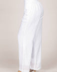 Straight Leg Linen Pants (W)