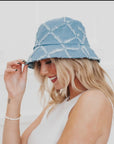 Diamond Print Bucket Hat