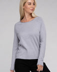 Viscose Round Neck Basic Sweater