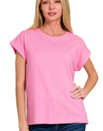 Cuffed Sleeve Tee Shirt