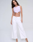 HR Wide Leg Crop w/ Square Pockets