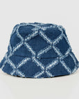 Diamond Print Bucket Hat