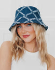 Diamond Print Bucket Hat