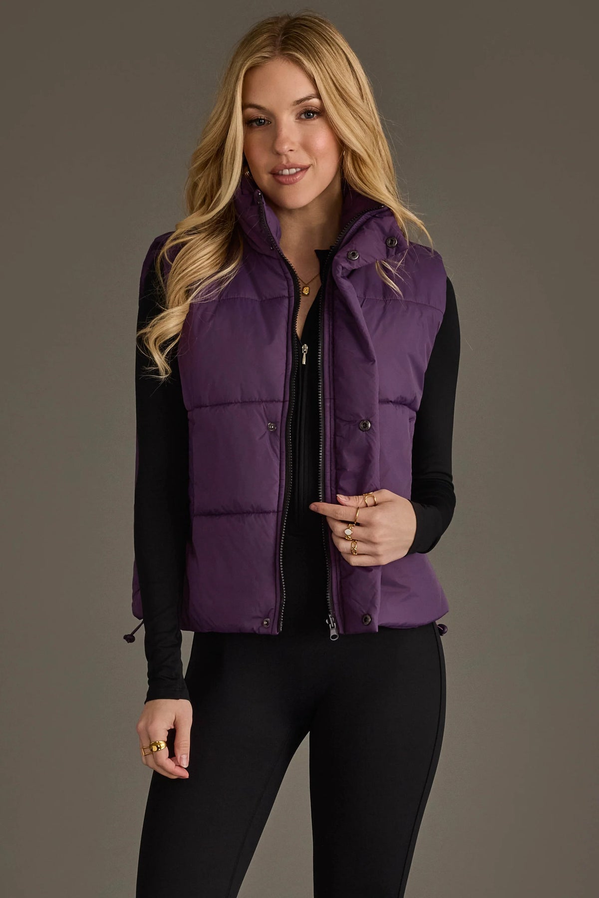 💜 Pretty in Purple Puffer Vest