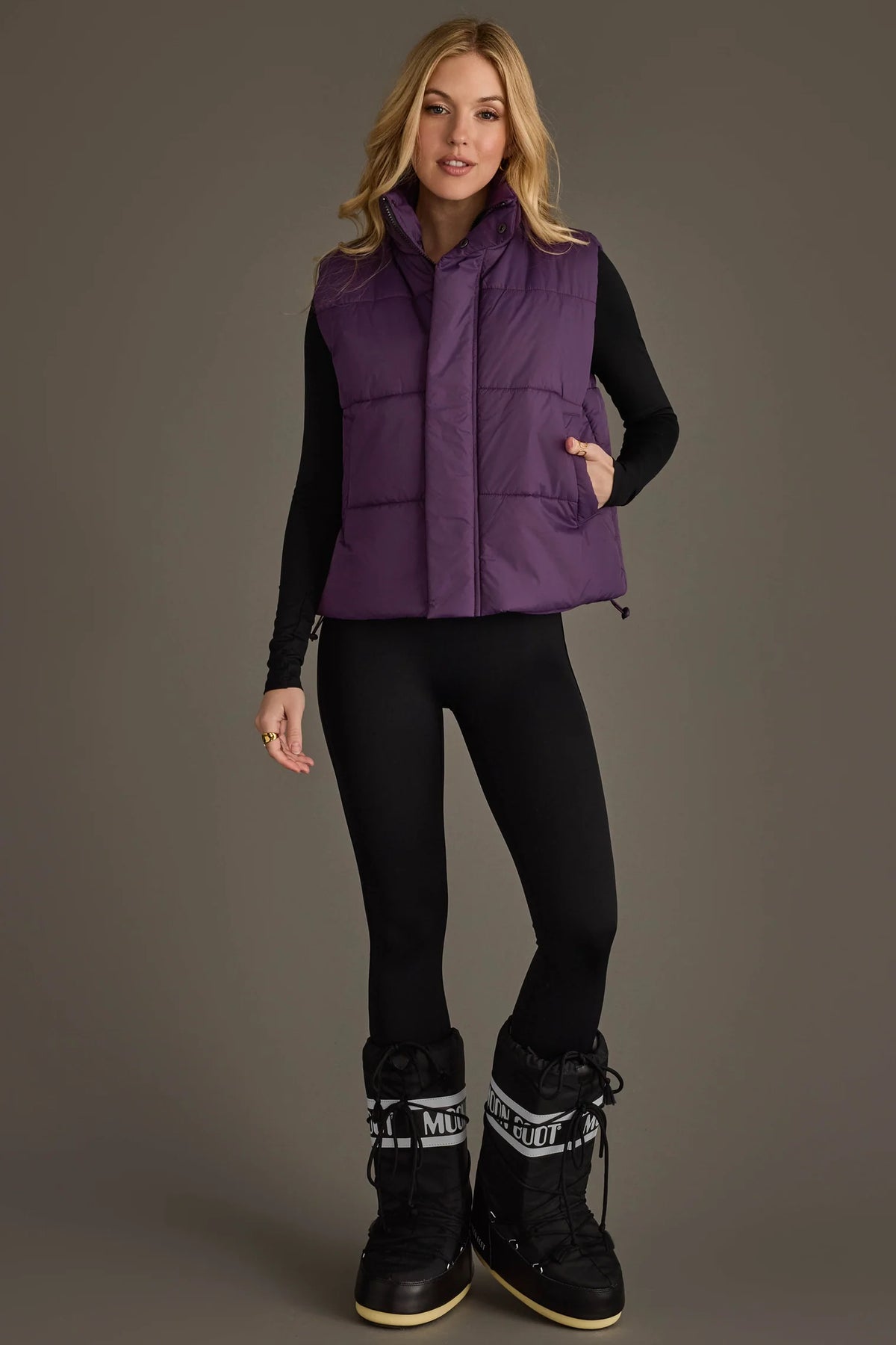 💜 Pretty in Purple Puffer Vest