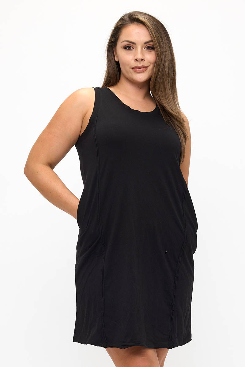 Easy Breeze Sleeveless Cotton Midi Dress