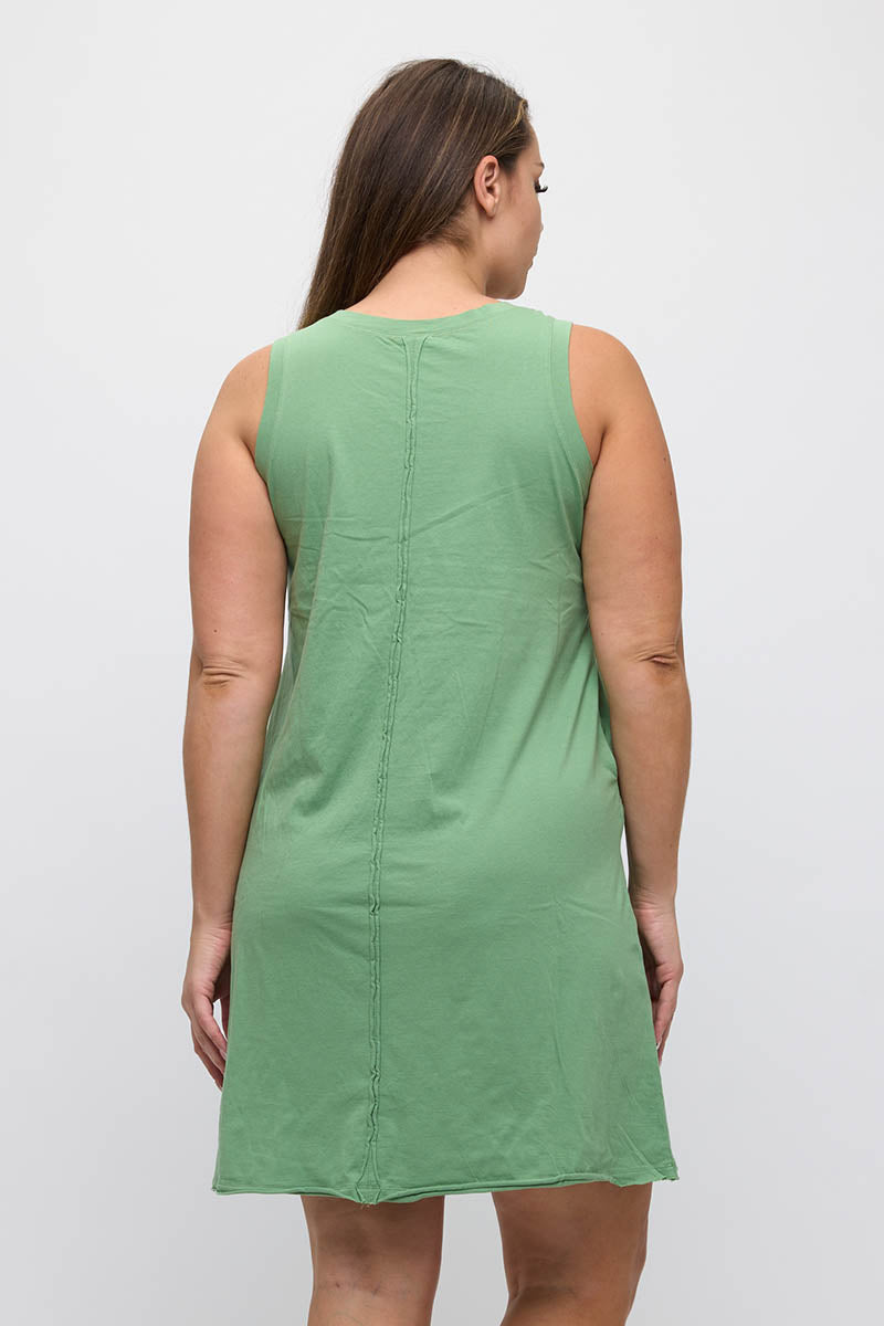 Easy Breeze Sleeveless Cotton Midi Dress