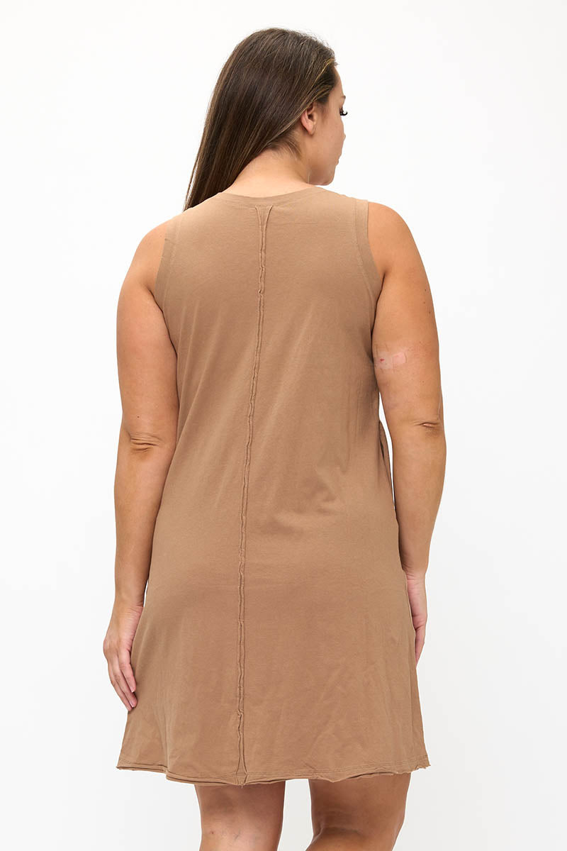 Easy Breeze Sleeveless Cotton Midi Dress