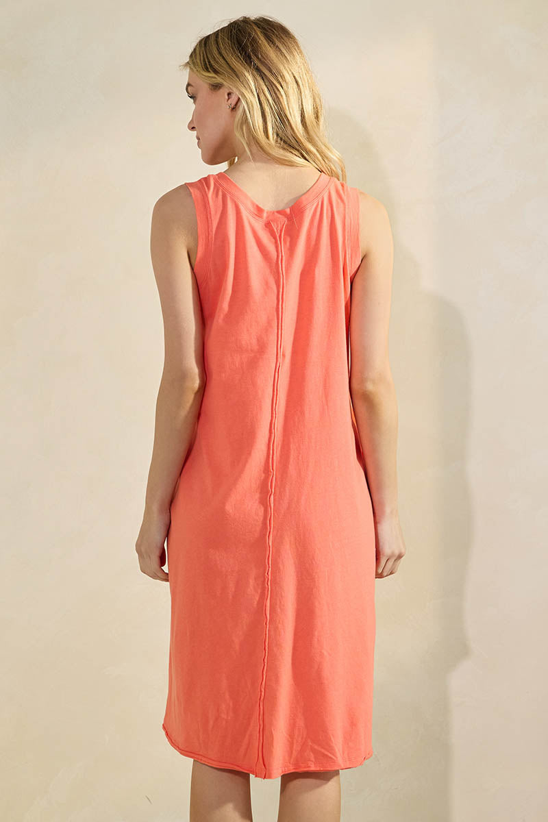 Easy Breeze Sleeveless Cotton Midi Dress