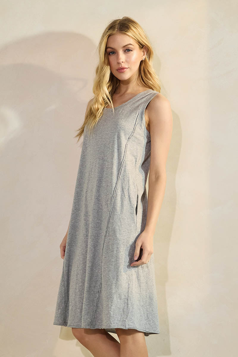 Easy Breeze Sleeveless Cotton Midi Dress