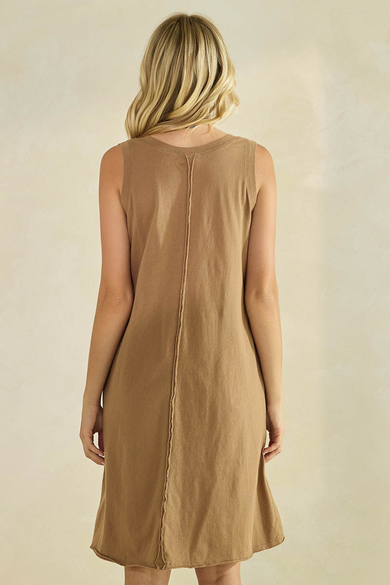 Easy Breeze Sleeveless Cotton Midi Dress