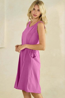 Easy Breeze Raw Edge Dress