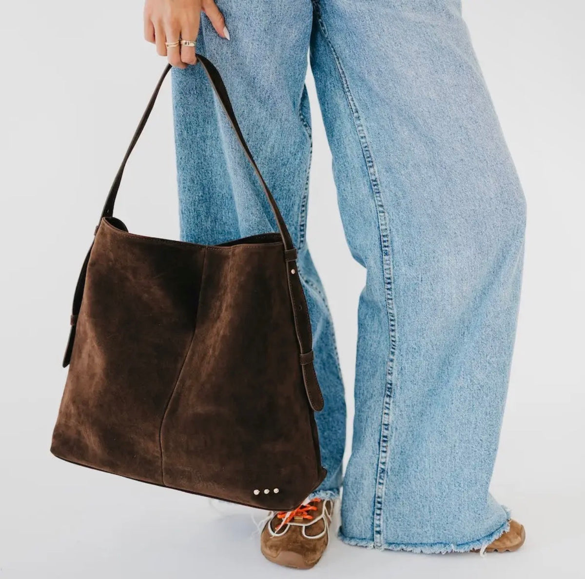 Evie Suede Hobo Shoulder Bag 🤎