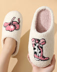 Plush Cozy Slippers-Cowgirl