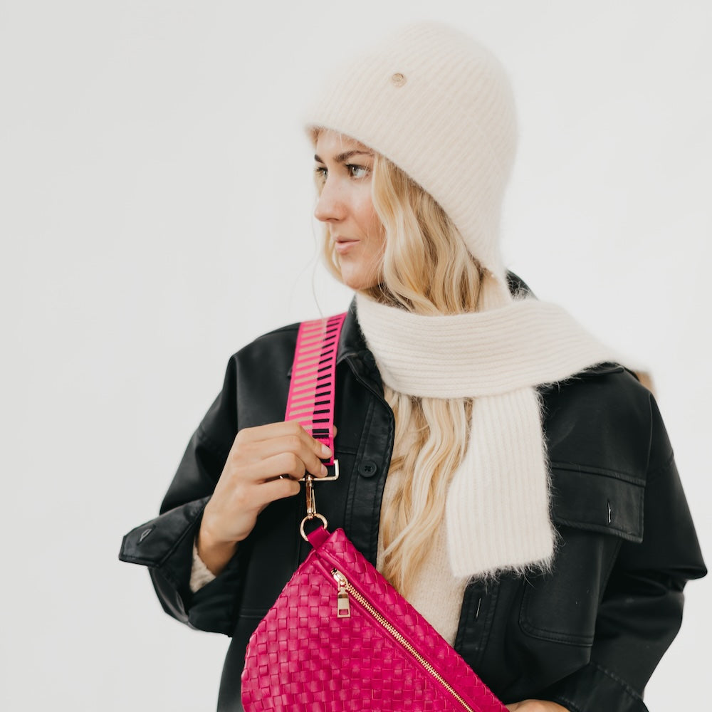 Joy Scarf &amp; Beanie Duo (cream)