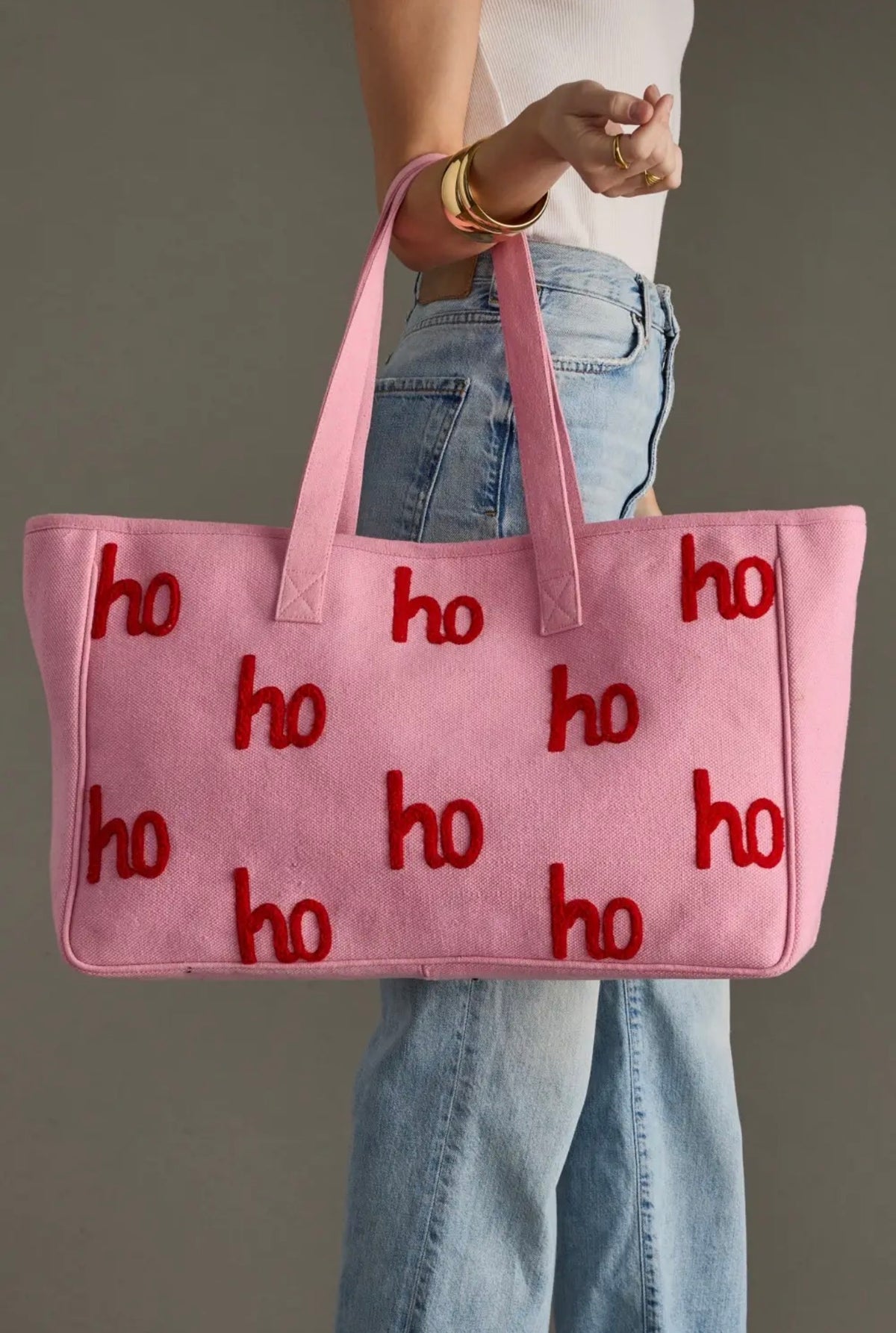 Ho Ho Ho Pink Holiday Tote 🎀🎄