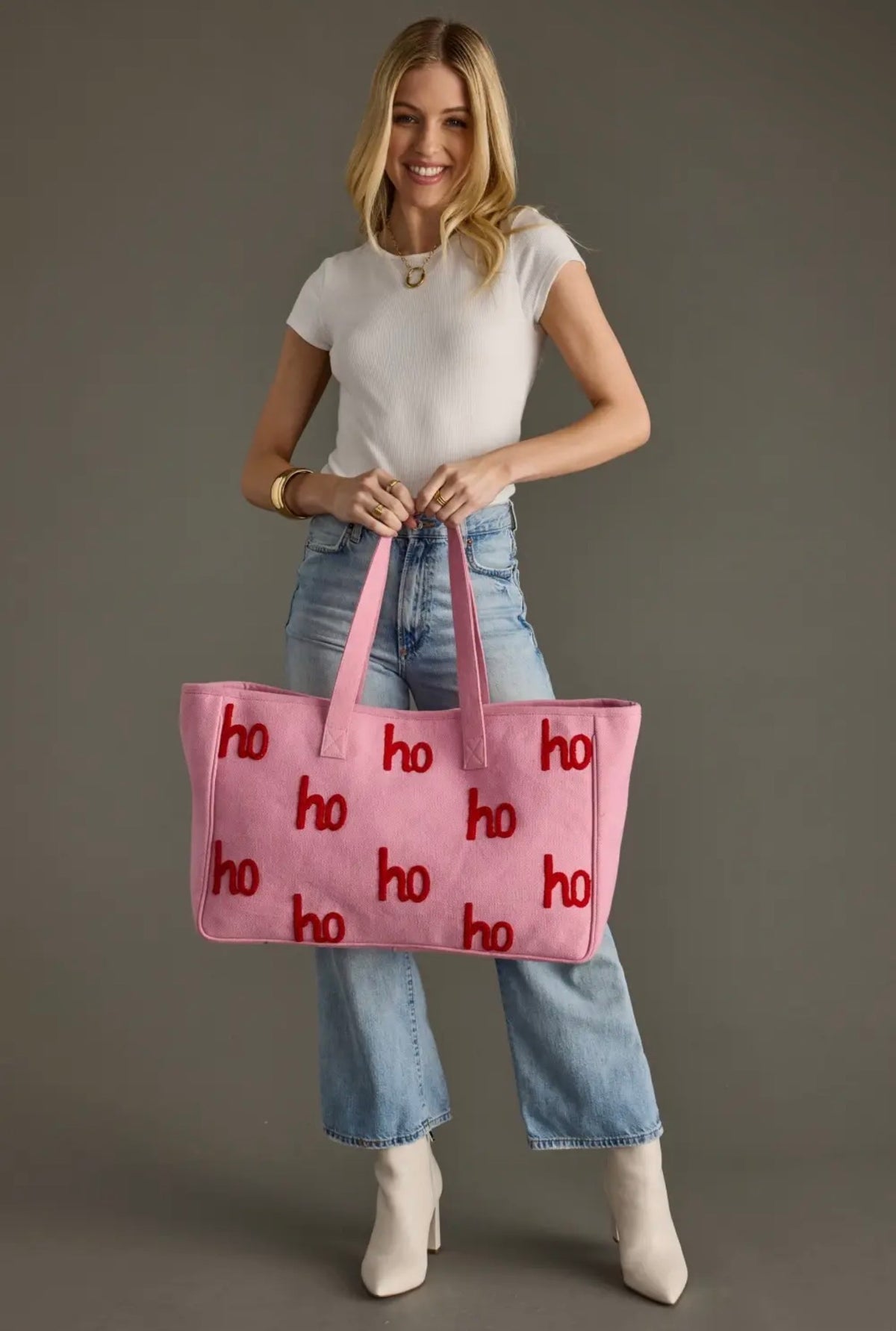 Ho Ho Ho Pink Holiday Tote 🎀🎄