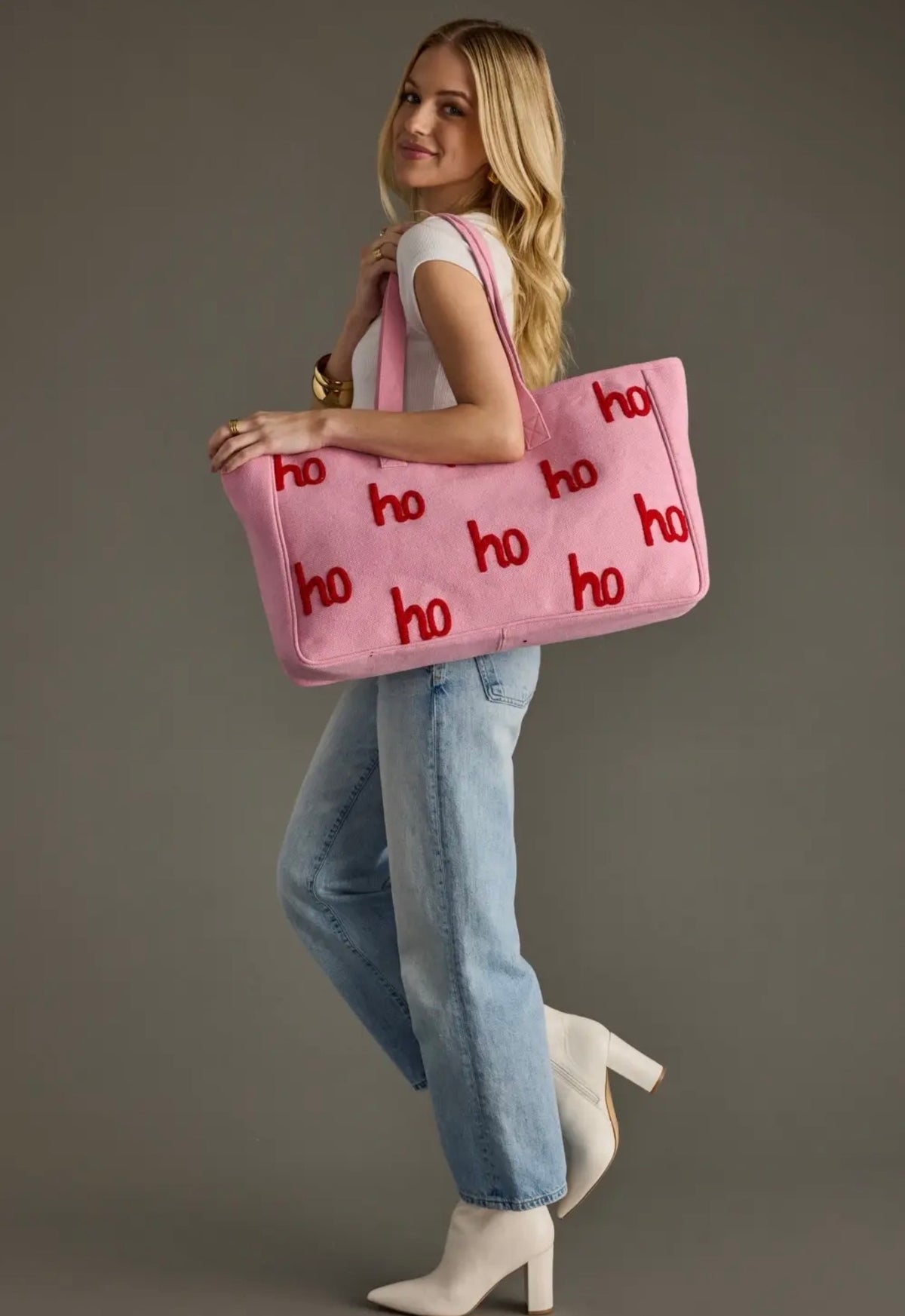 Ho Ho Ho Pink Holiday Tote 🎀🎄