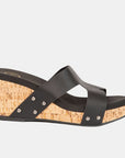 Allyson Cross Strap Wedge