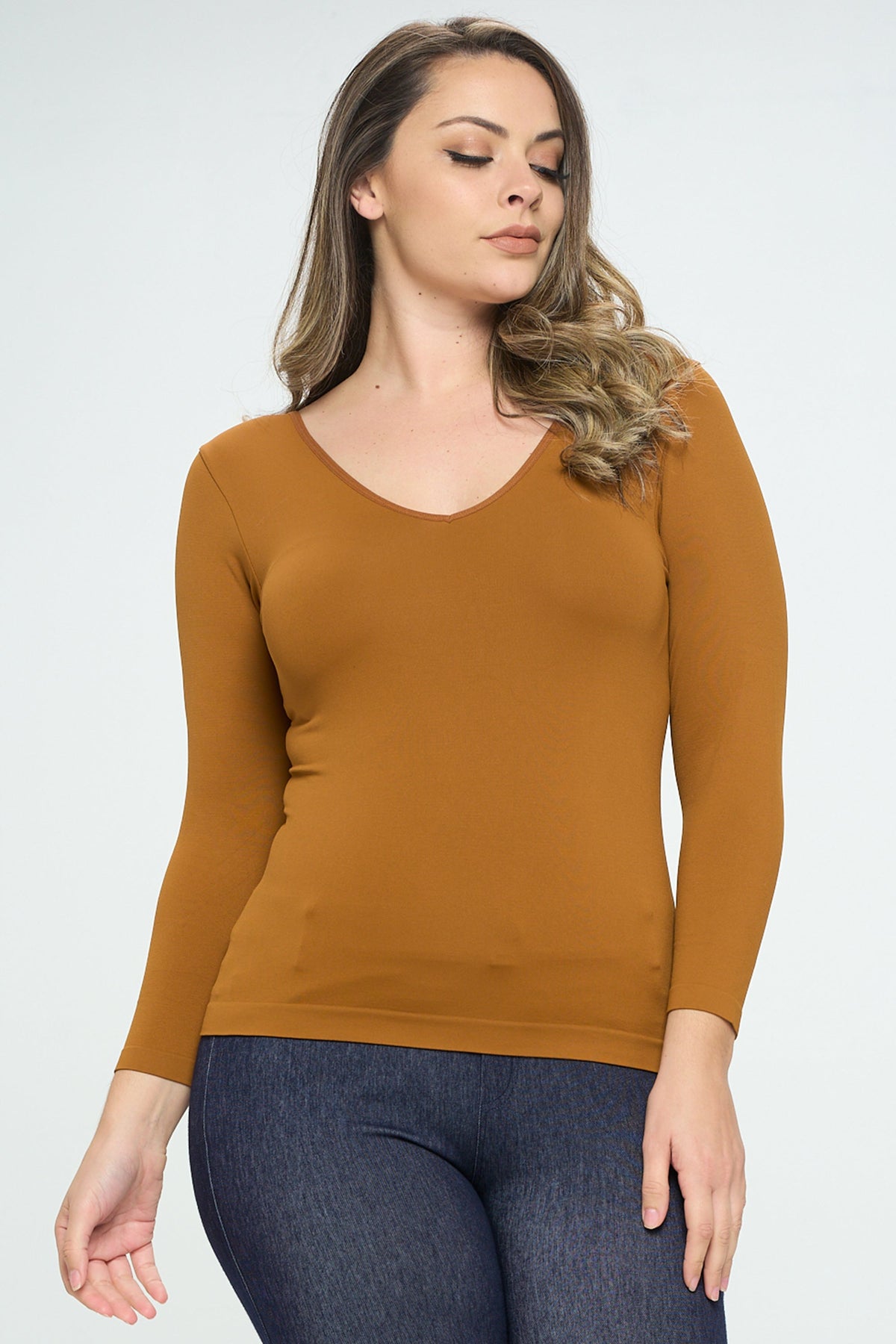 Sculpted Chic Seamless Long Sleeve Top (reversible)