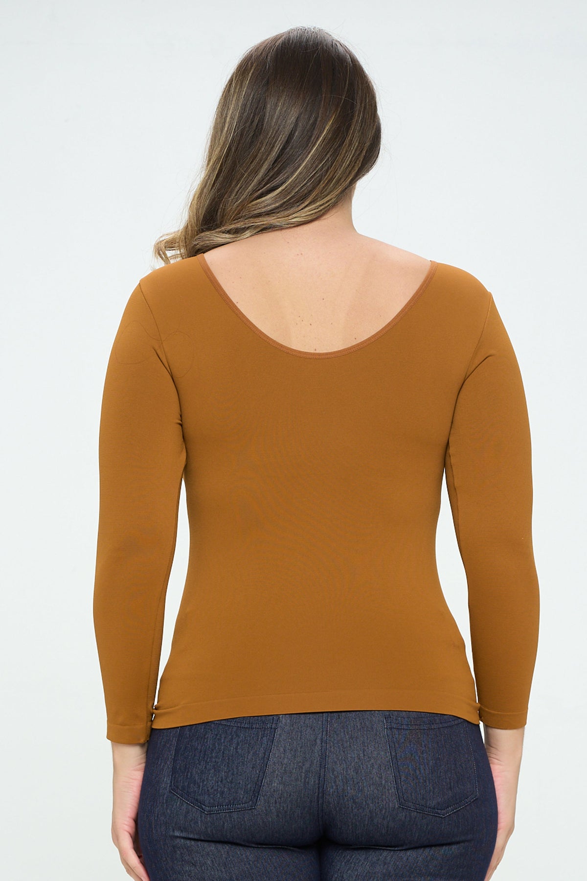 Sculpted Chic Seamless Long Sleeve Top (reversible)