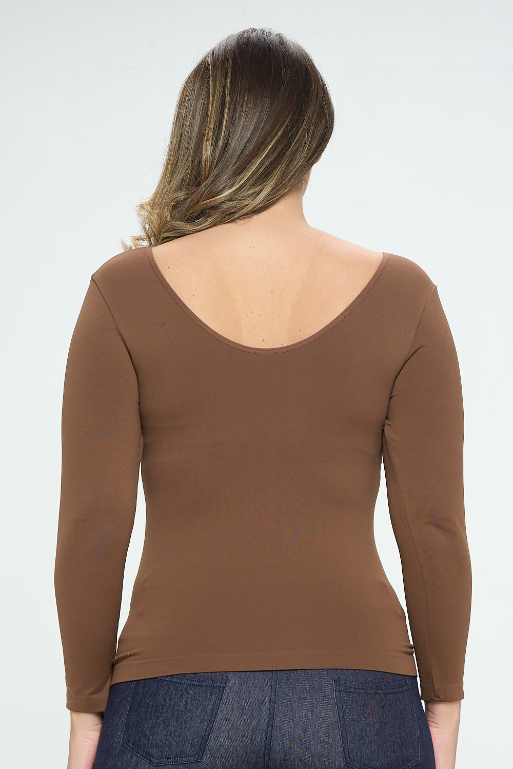 Sculpted Chic Seamless Long Sleeve Top (reversible)