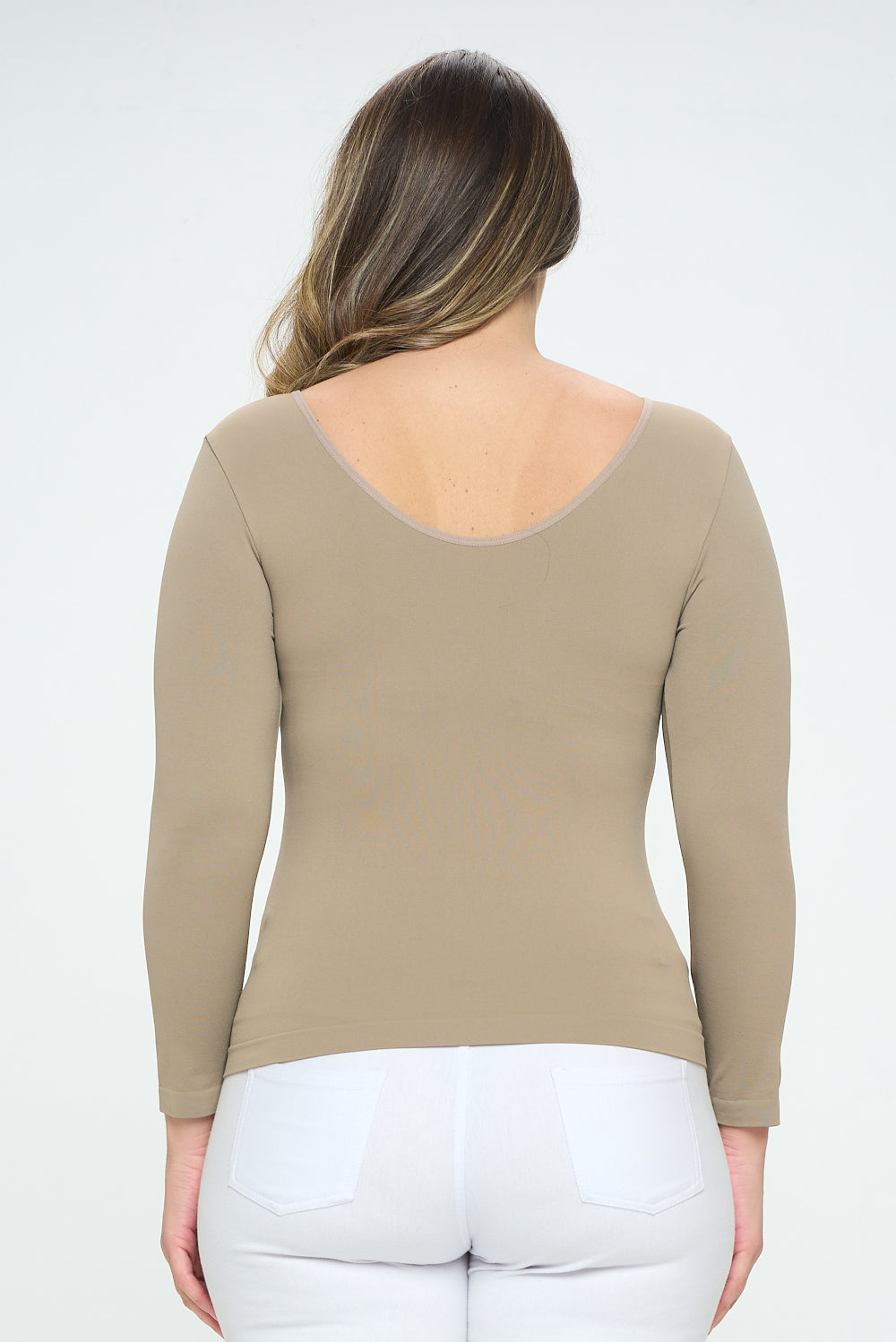 Sculpted Chic Seamless Long Sleeve Top (reversible)
