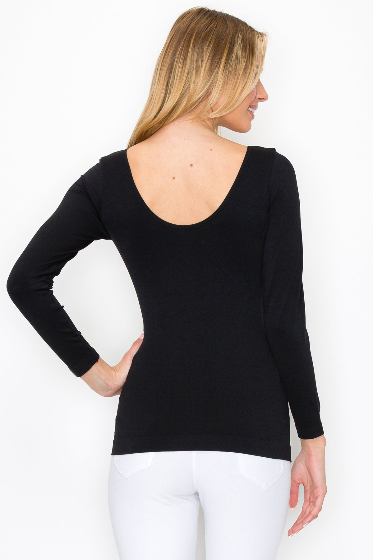 Sculpted Chic Seamless Long Sleeve Top (reversible)