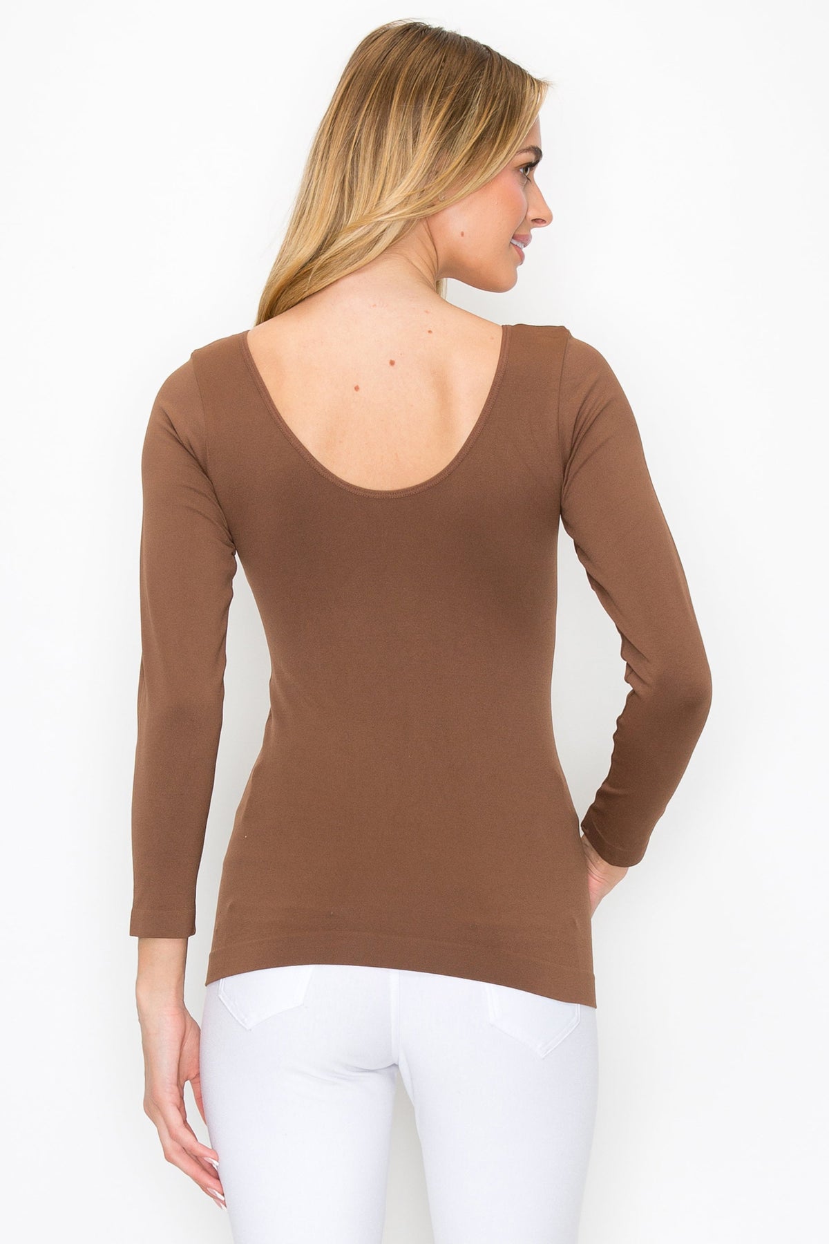 Sculpted Chic Seamless Long Sleeve Top (reversible)