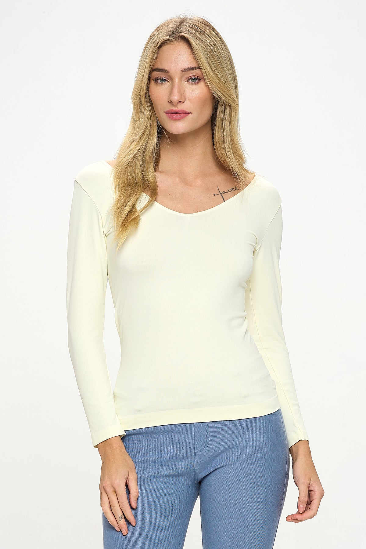 Sculpted Chic Seamless Long Sleeve Top (reversible)