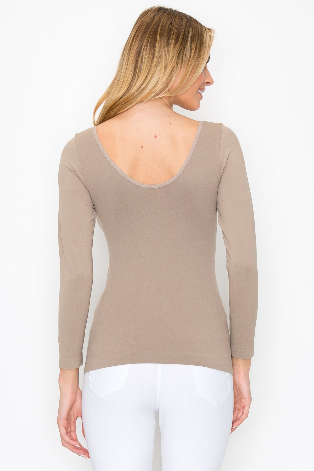 Sculpted Chic Seamless Long Sleeve Top (reversible)