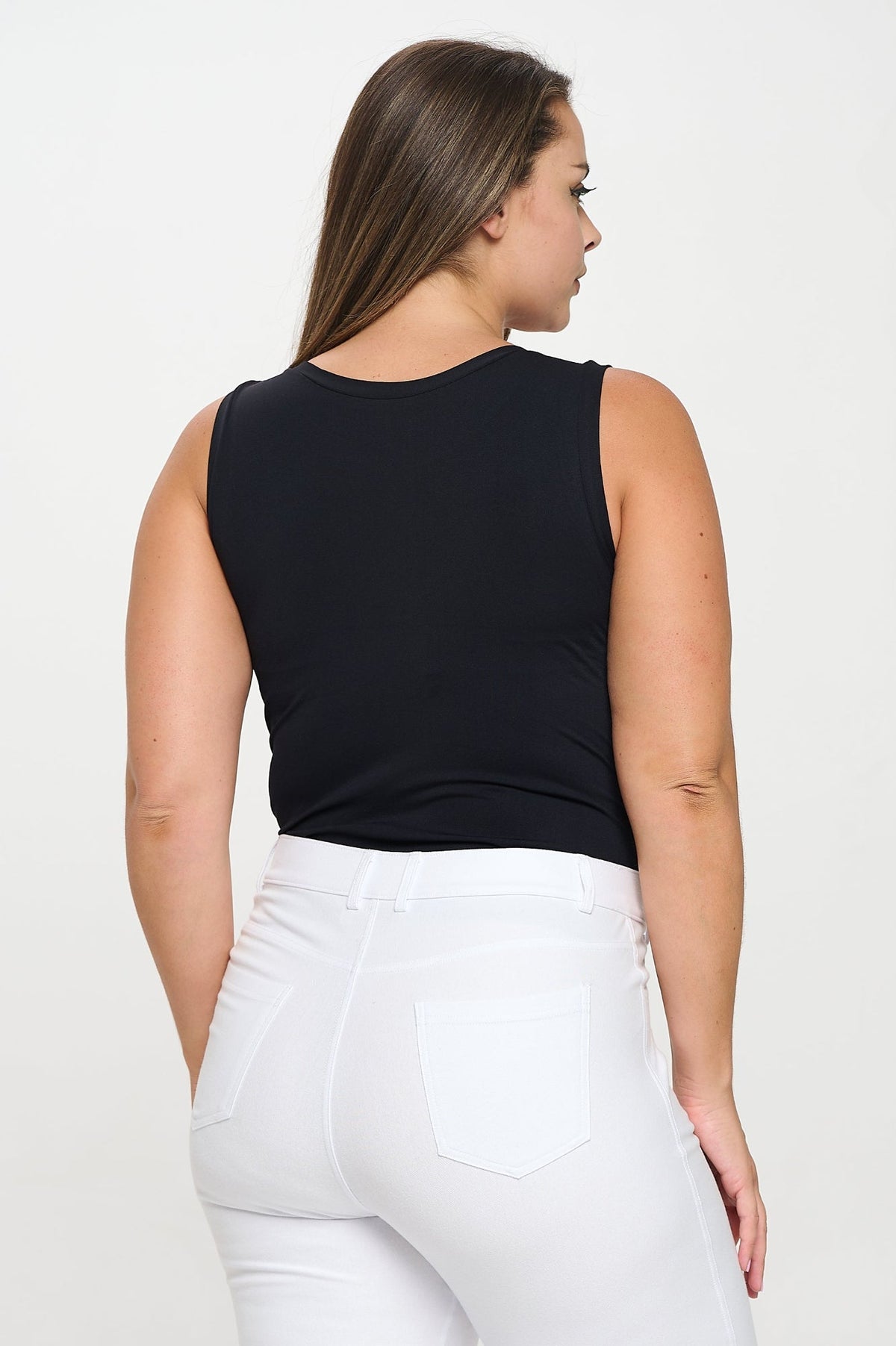 Women’s Reversible High-Low Neckline Seamless Tank
