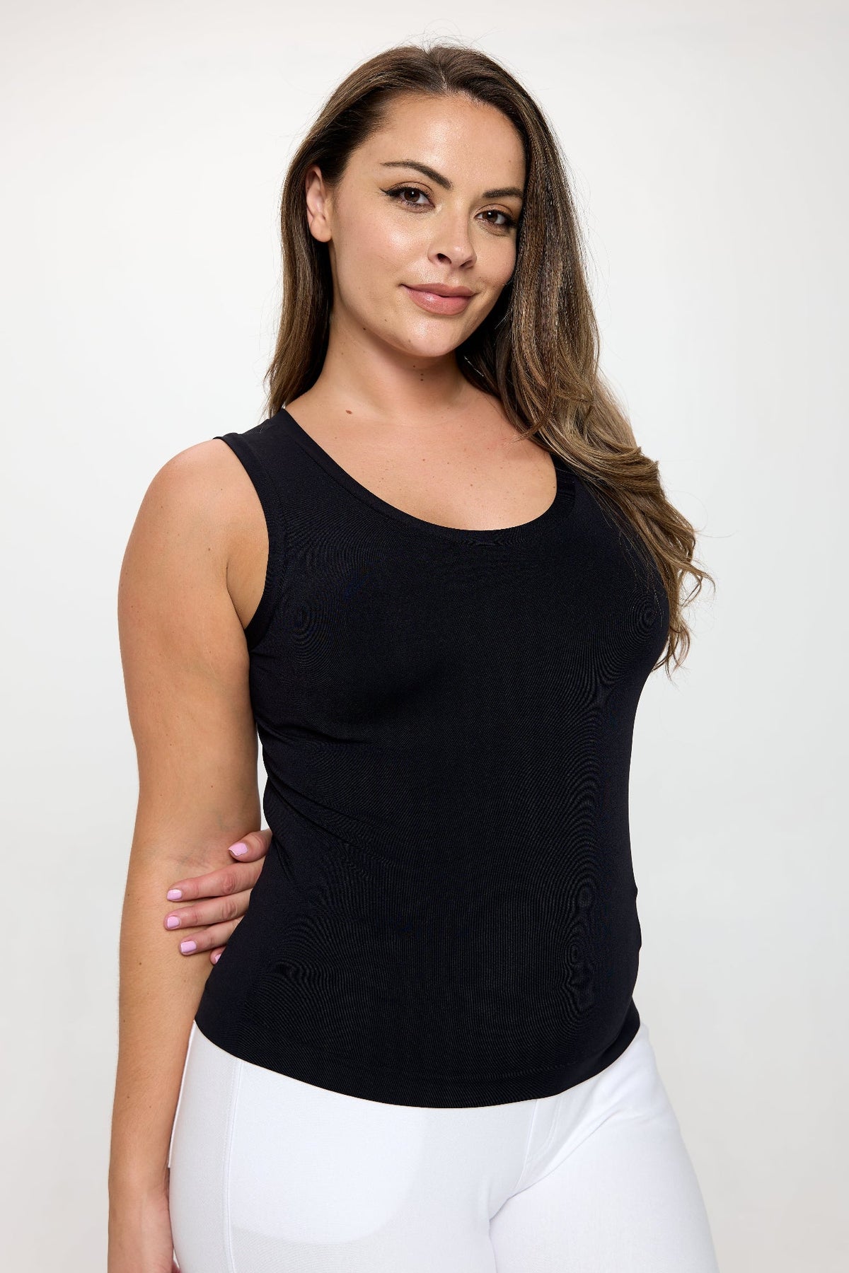 Women’s Reversible High-Low Neckline Seamless Tank