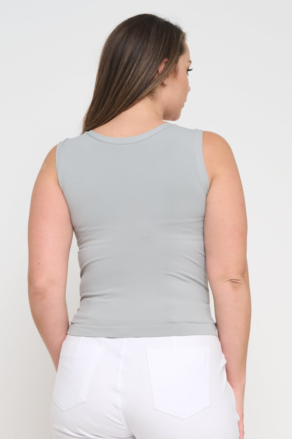 Women’s Reversible High-Low Neckline Seamless Tank