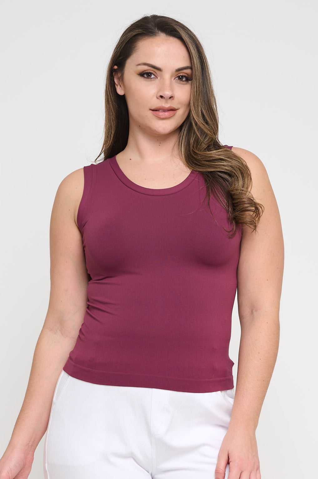 Women’s Reversible High-Low Neckline Seamless Tank