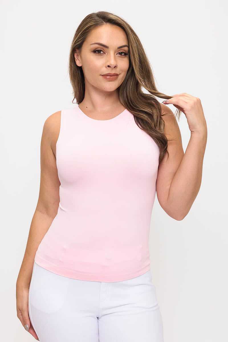Women’s Reversible High-Low Neckline Seamless Tank