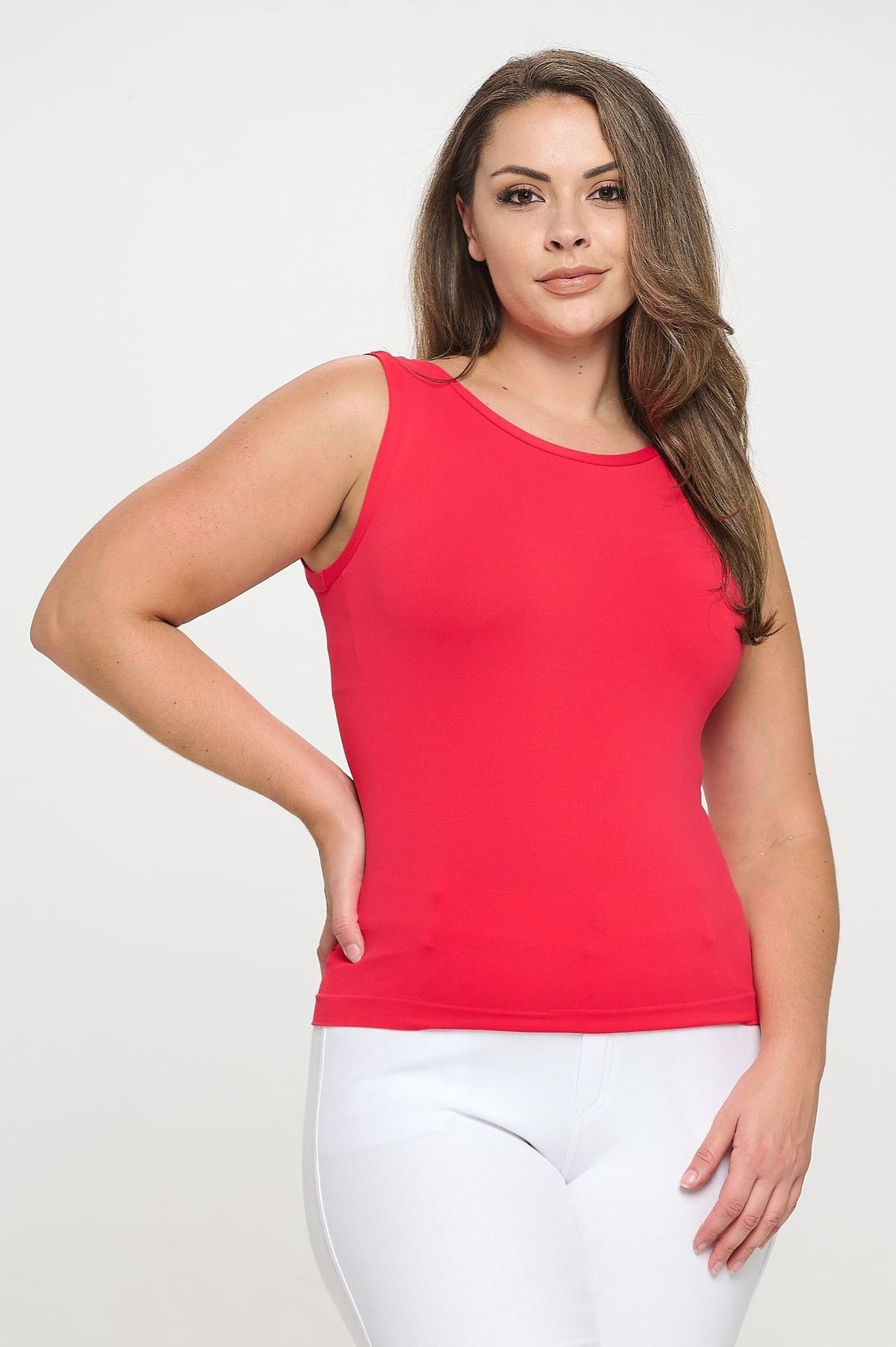 Women’s Reversible High-Low Neckline Seamless Tank